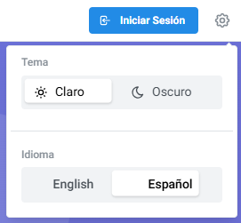 Botón de registro en la plataforma Y-sports